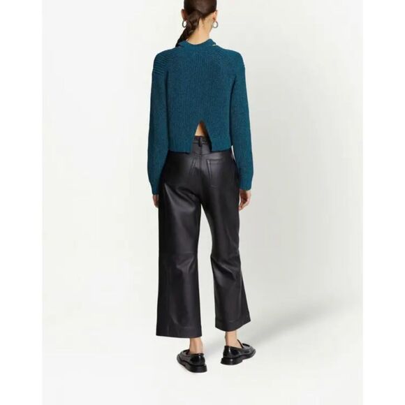 Proenza Schouler White Label Marled Cutout Sweater in Blue - Picture 3 of 7